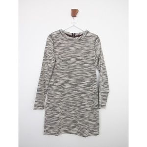 Lou & Grey Black And White Textured Knit Dress